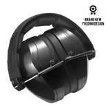 Pro For Sho All Terrain Noise Reduction Earmuffs - Extra Large Size Foldable Light Weight Design- Black