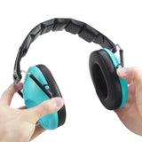 Pro For Sho 34dB NRR Noise Reduction Earmuffs - Lightweight Design - Standard Size Teal
