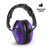 Pro For Sho 34dB NRR Noise Reduction Earmuffs - Lightweight Design - Standard Size Purple