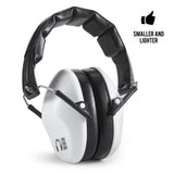 Pro For Sho 34dB NRR Noise Reduction Earmuffs - Lightweight Design - Standard Size White