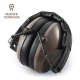 Pro For Sho 34dB NRR Noise Reduction Earmuffs - Lightweight Design - Standard Size Coyote Brown