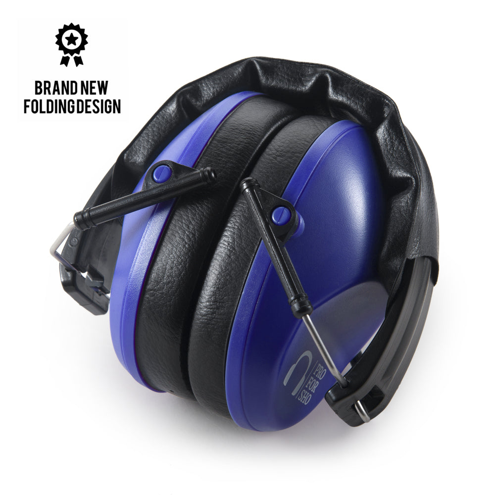 Pro For Sho 34dB NRR Noise Reduction Earmuffs - Lightweight Design - S