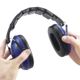 Pro For Sho 34dB NRR Noise Reduction Earmuffs - Lightweight Design - Standard Size Dazzling Blue