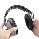 Pro For Sho 34dB NRR Noise Reduction Earmuffs - Lightweight Design - Standard Size Grey