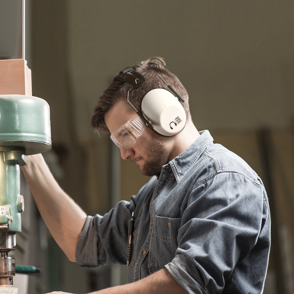 Pro For Sho 34dB NRR Noise Reduction Earmuffs - Lightweight Design - S